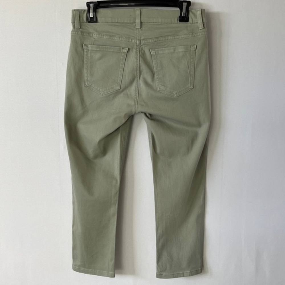 JONES New York 'Astor Pull On' Capri Pants Women's Sz 4 Lite Green Stretch. - Picture 3 of 6